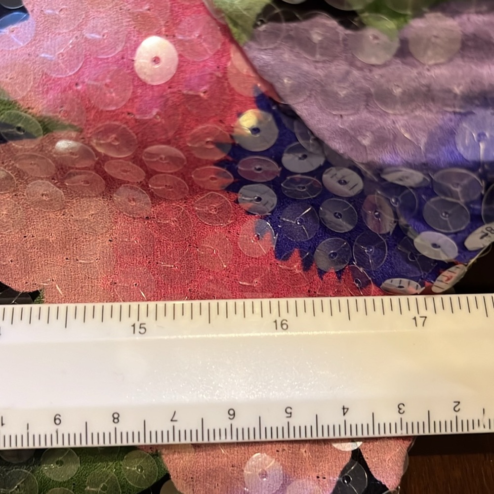 Silk Multi Colored Sequence Dress - image 8